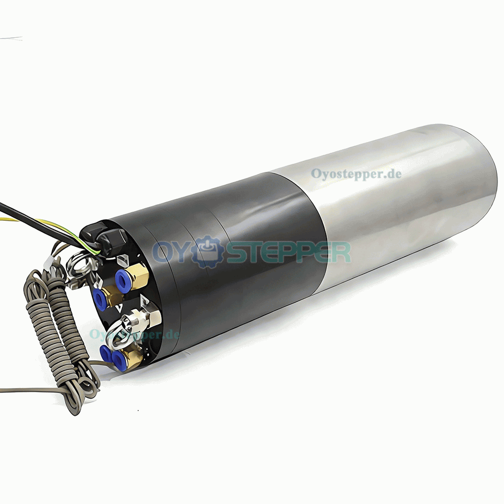 Wassergek&uuml;hltes CNC Motorspindel Set mit automatischem Werkzeugwechsel 3kW BT30 &Oslash;100mm 220V 24000U/min 400Hz mit Frequenzumrichter